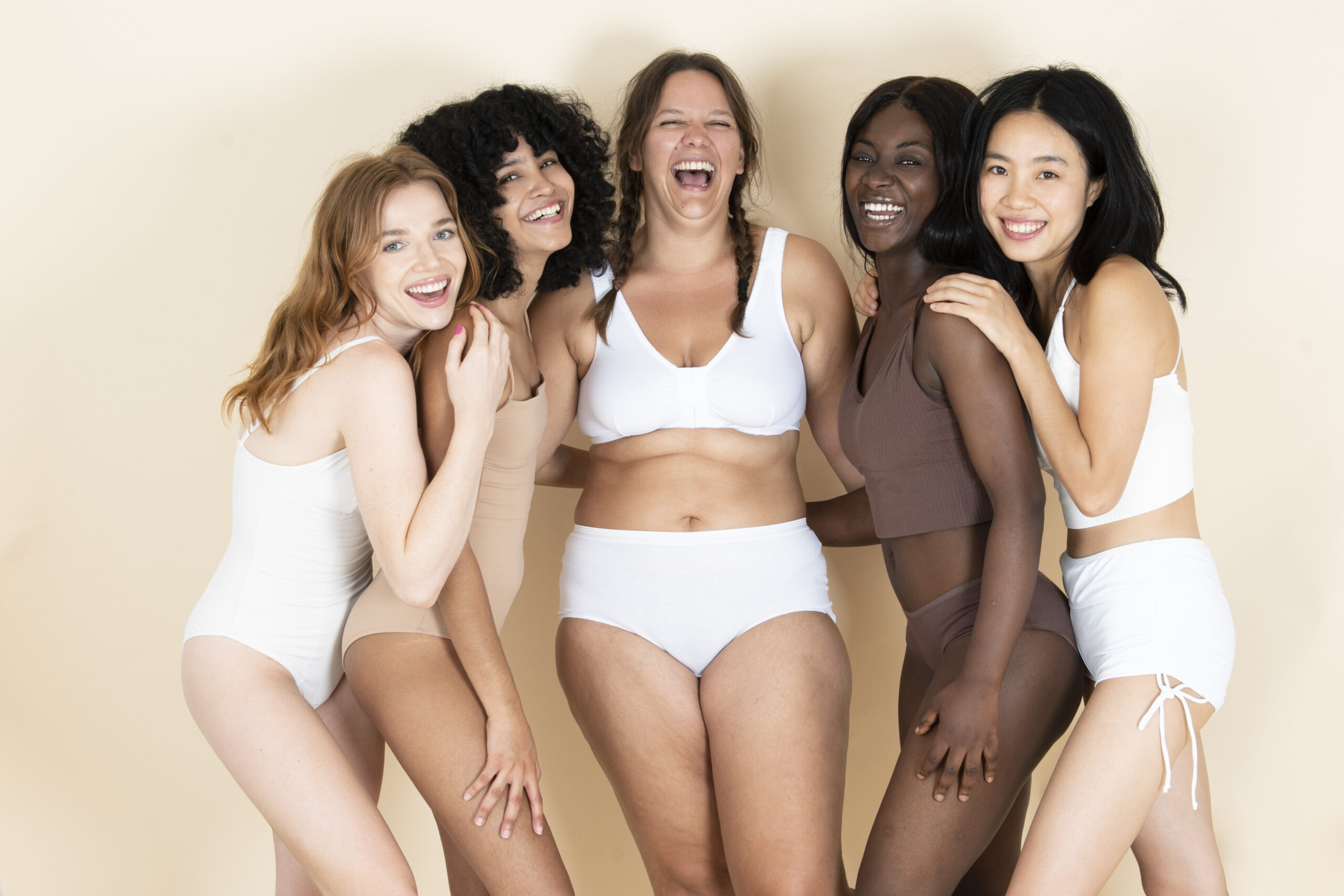 Women embracing their flaws